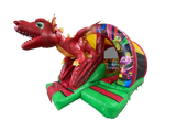 Combi toboggan avant incurvé Dragon 3D rouge 5x4,3m