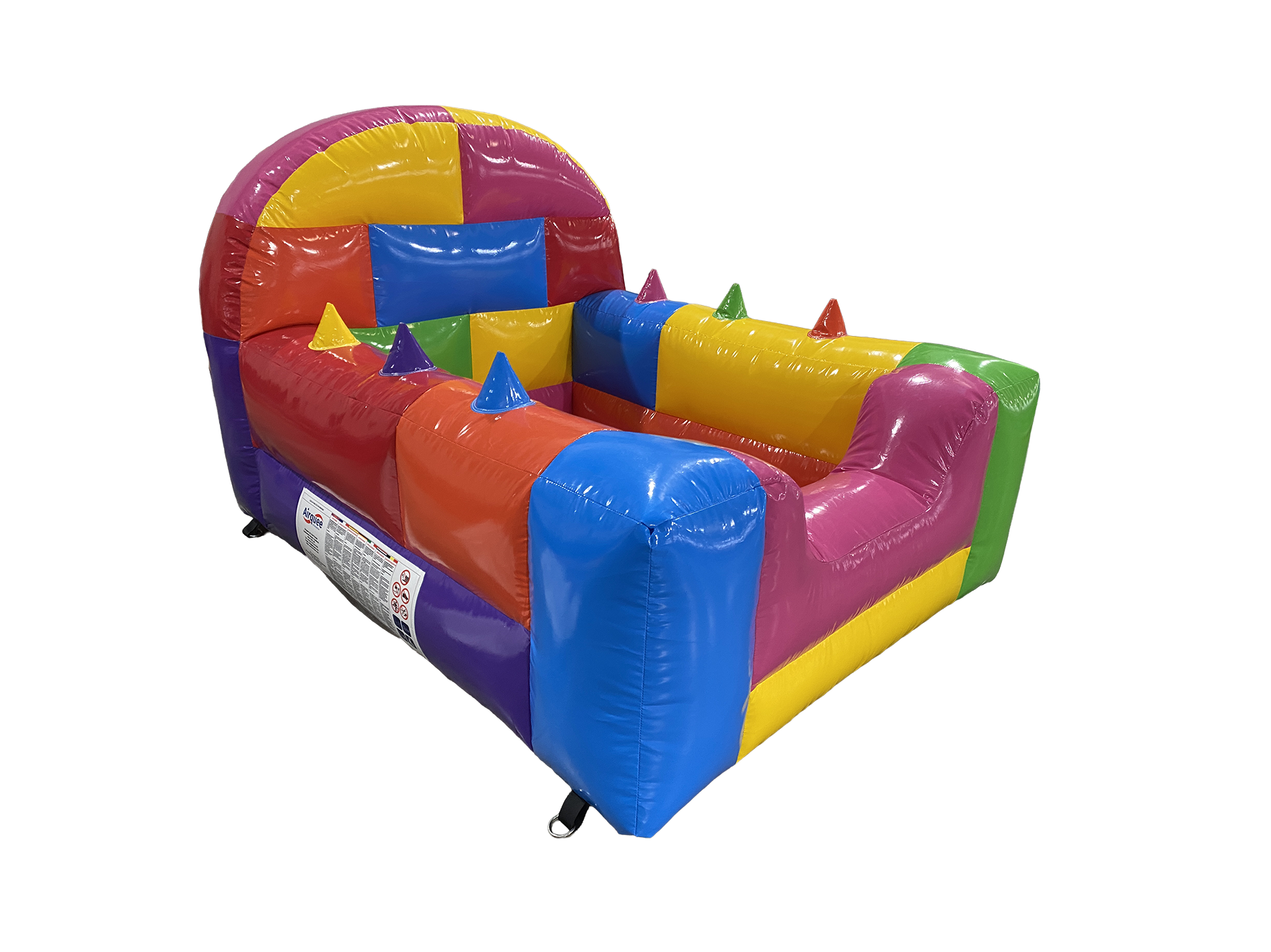 Building Bricks High Back Inflatable Ball Pool