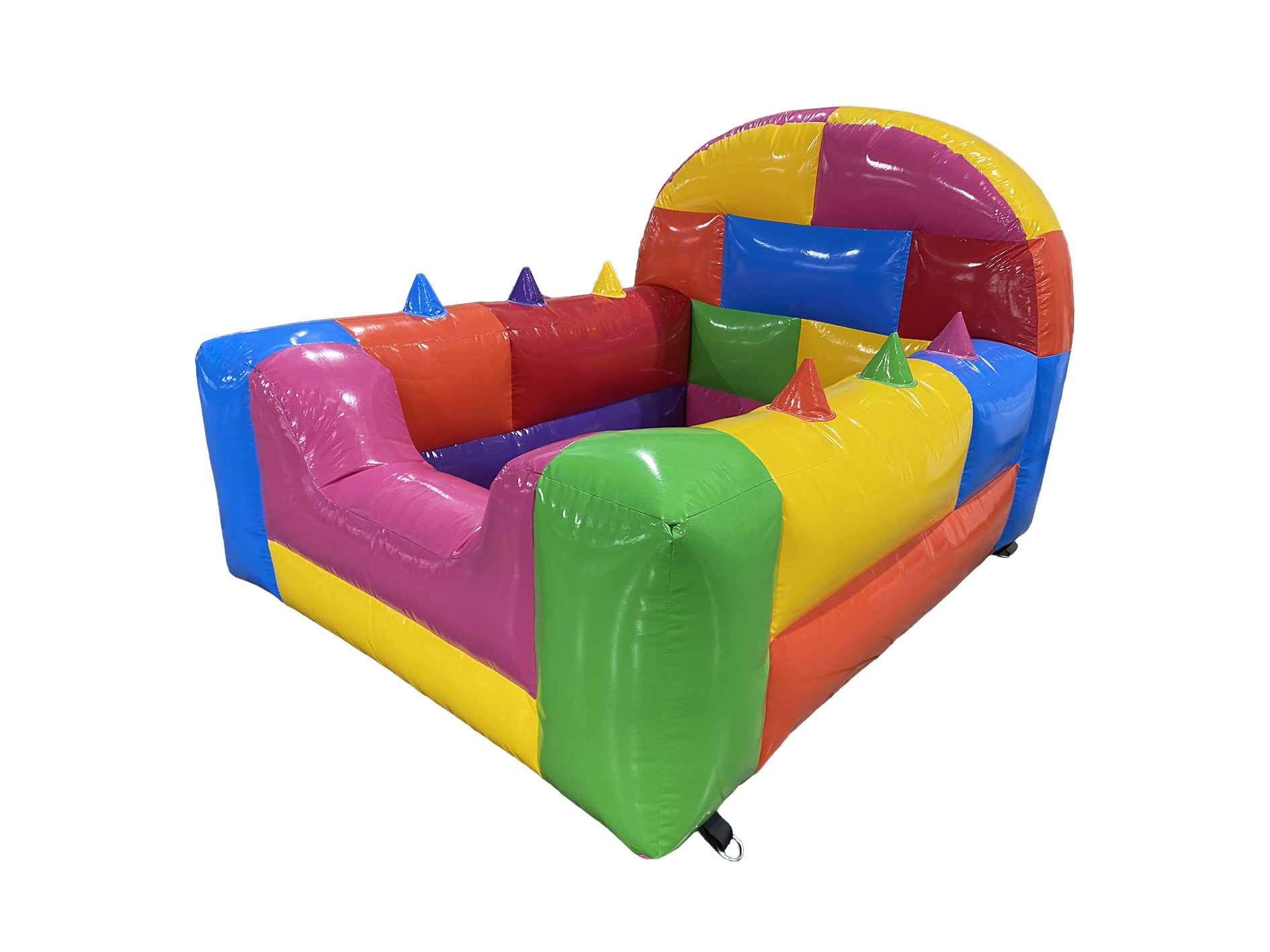 Building Bricks High Back Inflatable Ball Pool