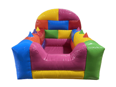 Building Bricks High Back Inflatable Ball Pool