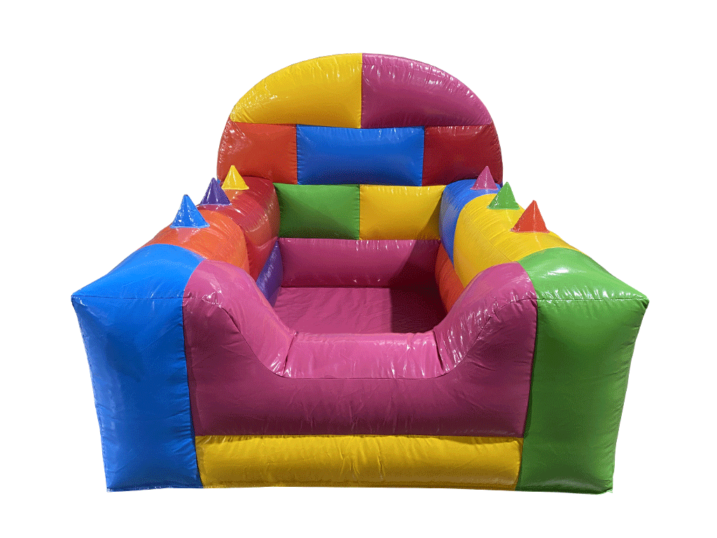 Building Bricks High Back Inflatable Ball Pool