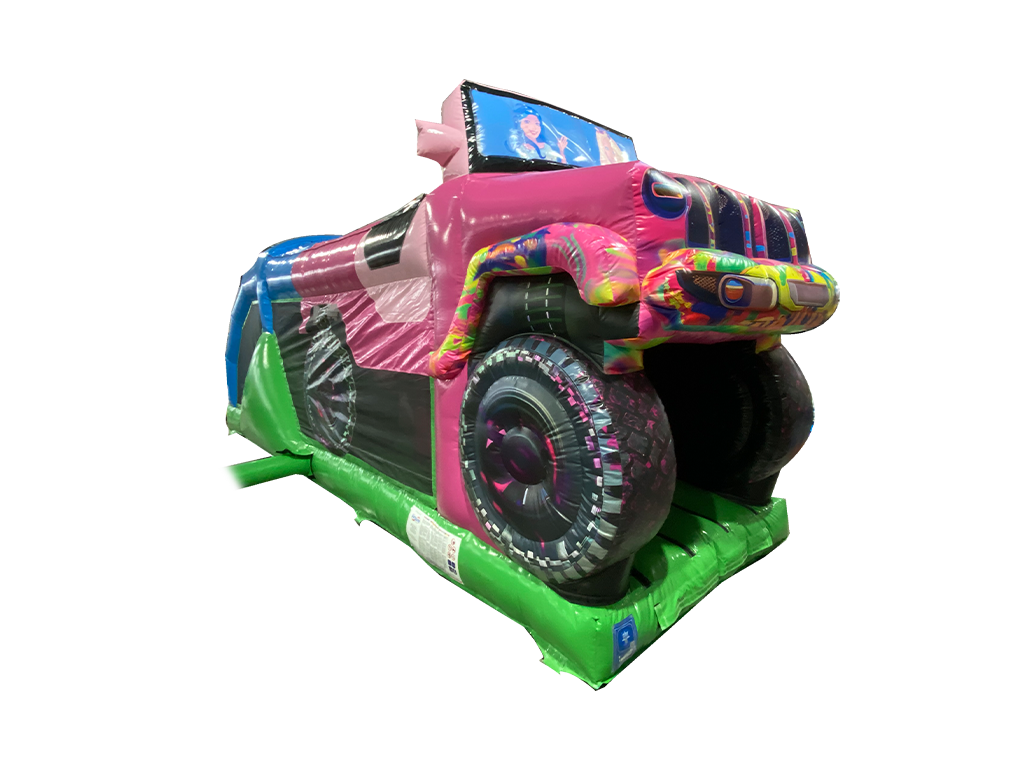 Cursă cu Obstacole 3D Roz 4x4, 1 Parte
