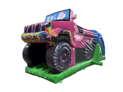 1 Part 3D Pink 4x4 Fun Run Obstacle Course