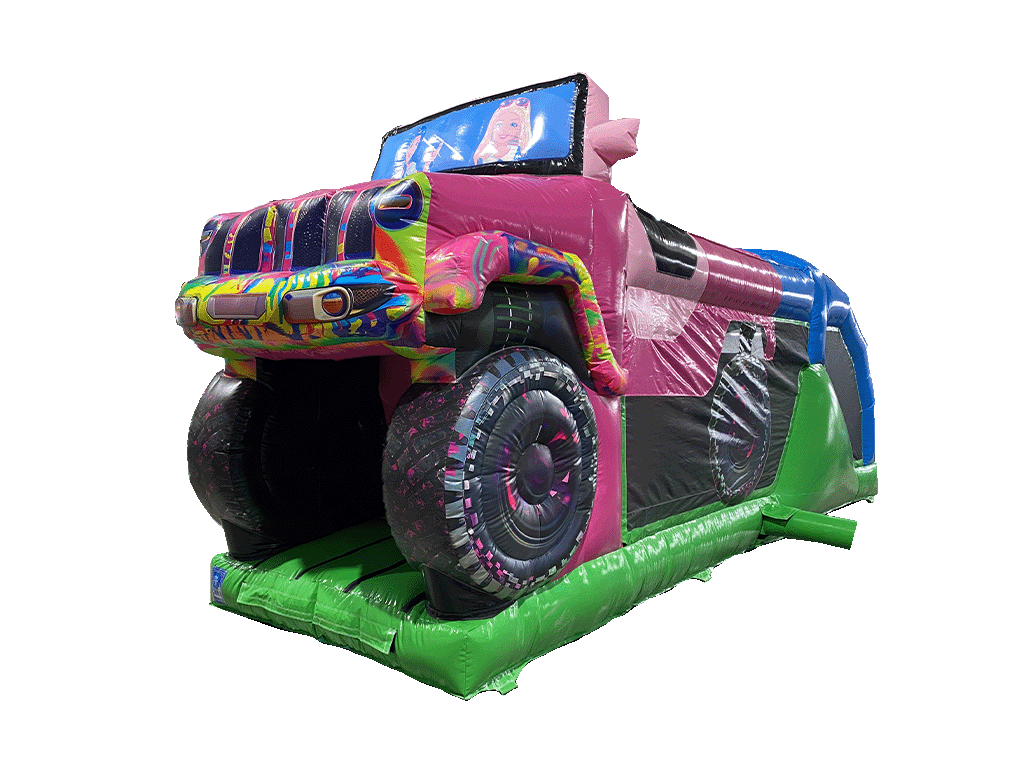Cursă cu Obstacole 3D Roz 4x4, 1 Parte