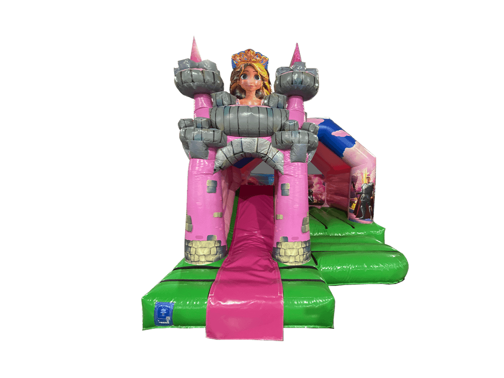 Combi avant toboggan château princesse 3D 5x4m