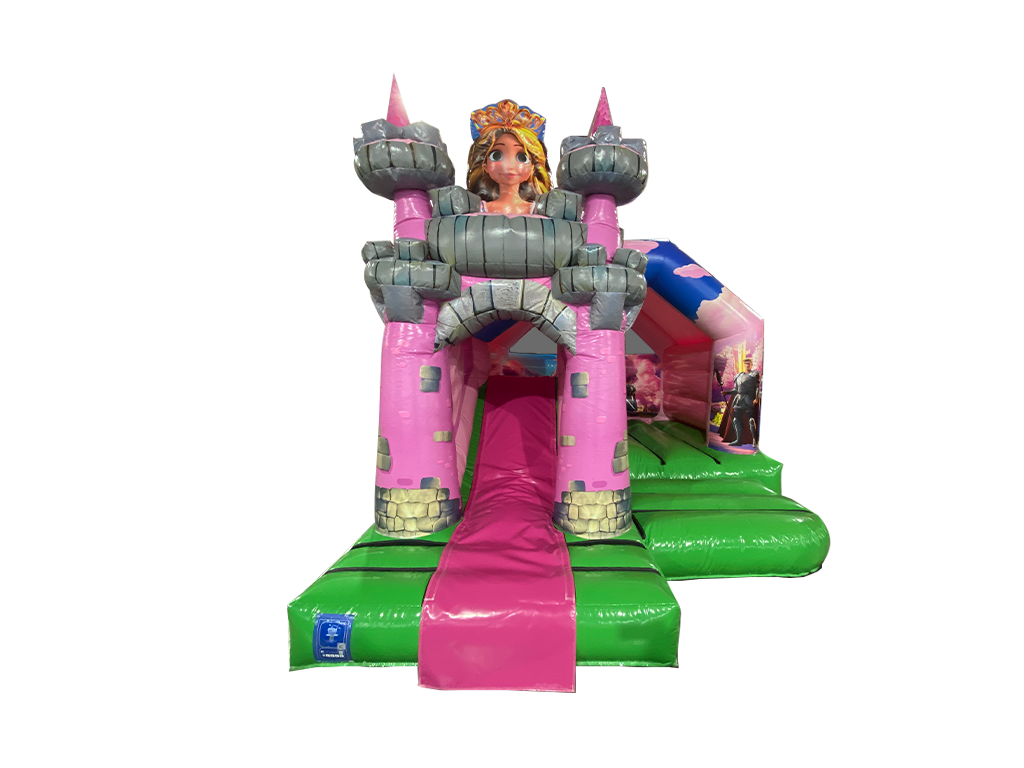 Combi avant toboggan château princesse 3D 5x4m