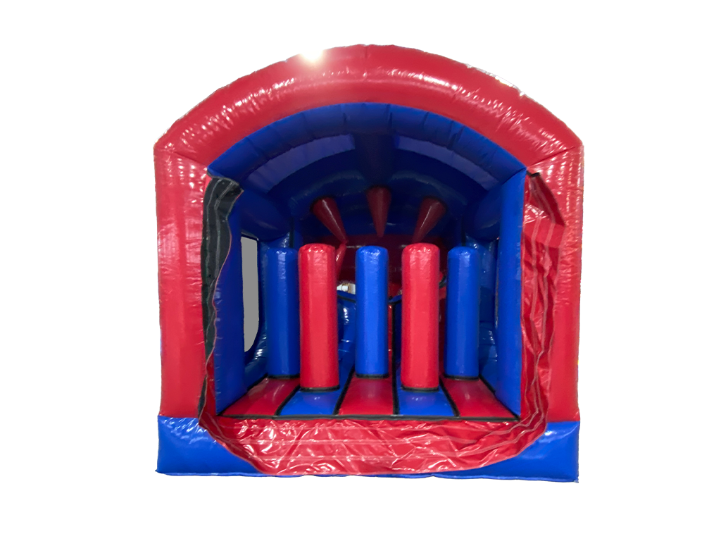 Blau-Roter Party Modularer Power Assault Parcours - Eingangsteil