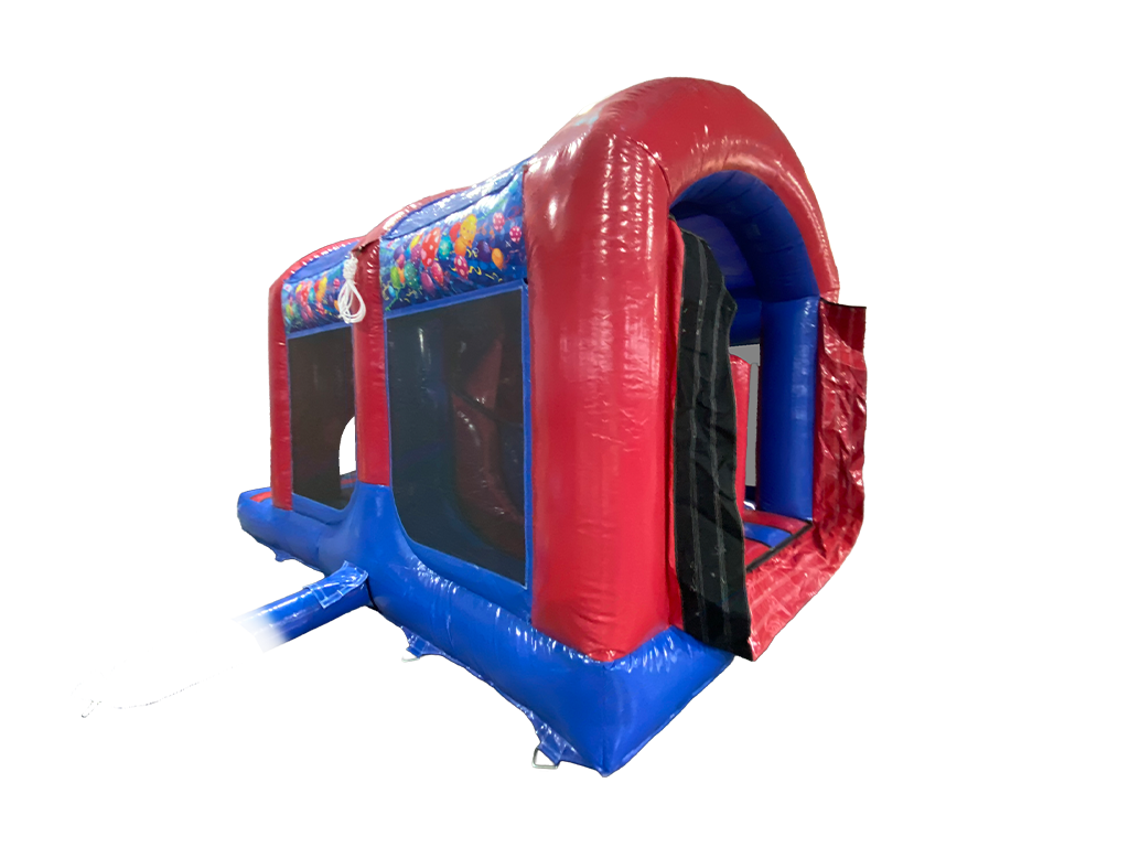 Blau-Roter Party Modularer Power Assault Parcours - Eingangsteil