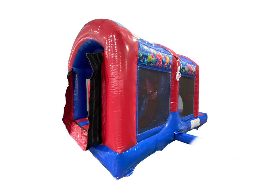 Blau-Roter Party Modularer Power Assault Parcours - Eingangsteil