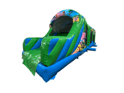 2 Part Jungle Power Assault Course with 6ft Slide