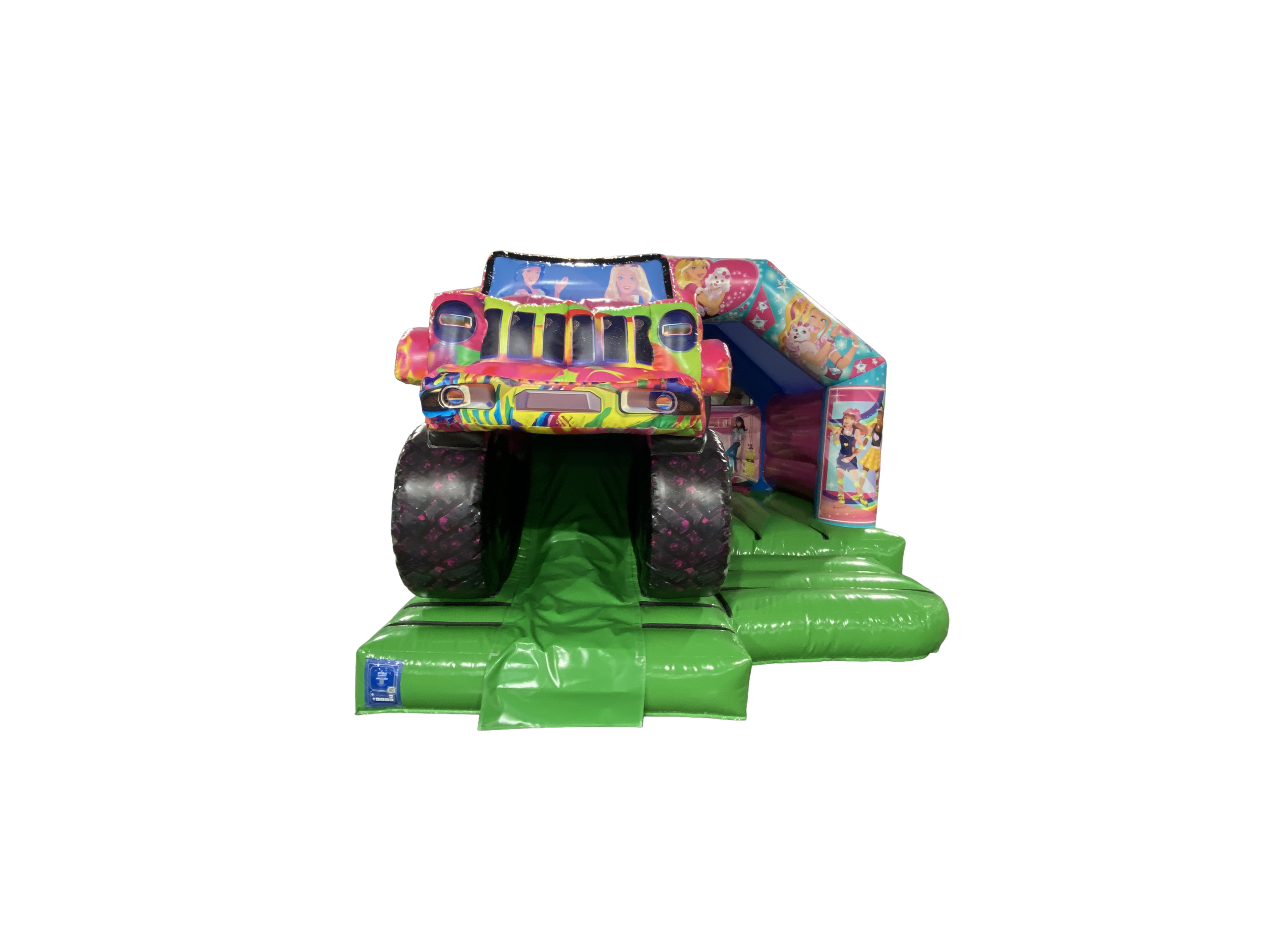 5x4m 3D Pink 4x4 Vorderseite Rutsche Kombi
