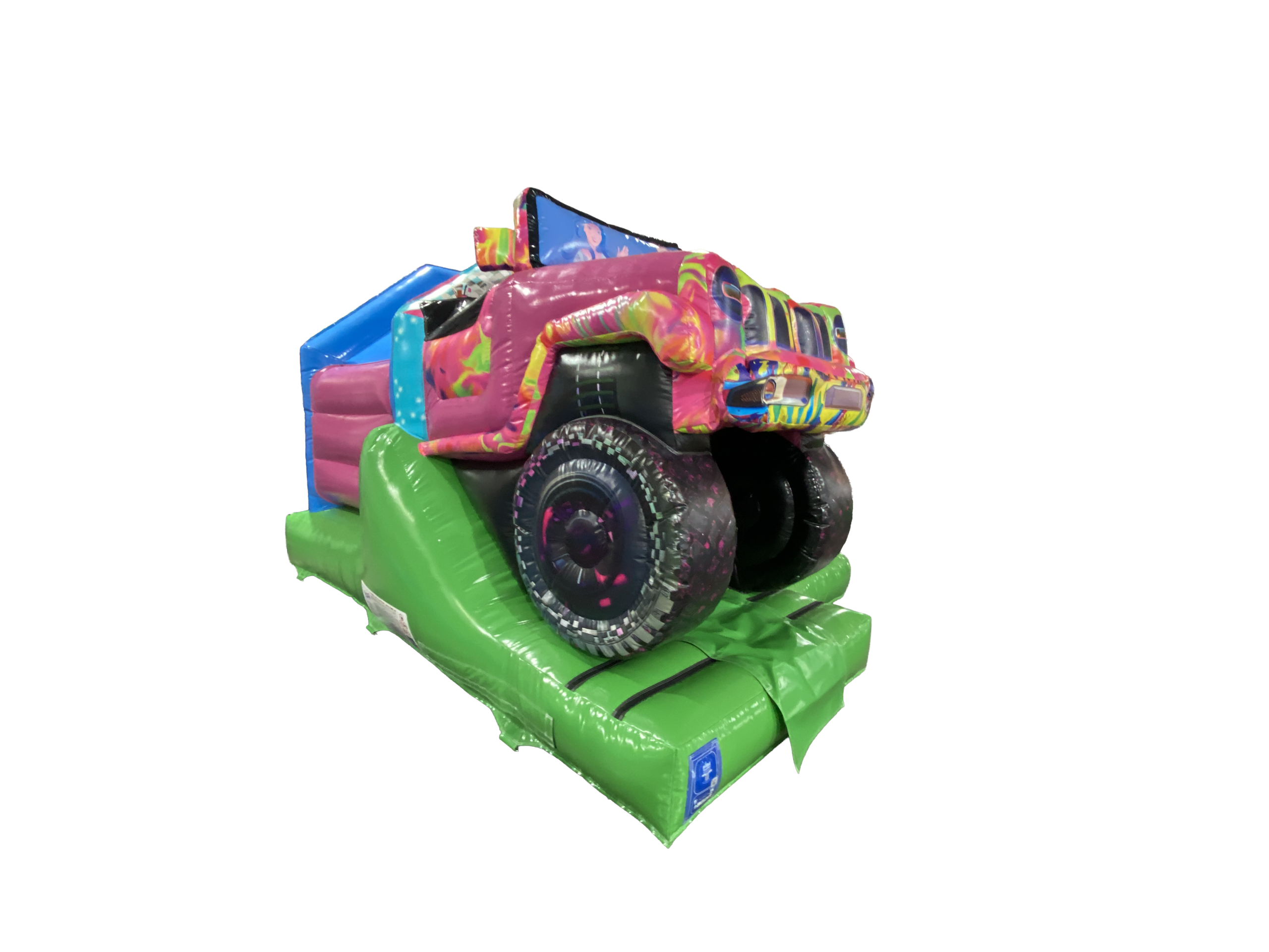 5x4m 3D Pink 4x4 Vorderseite Rutsche Kombi