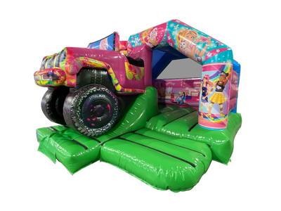 5x4m 3D Pink 4x4 Front Slide Combi