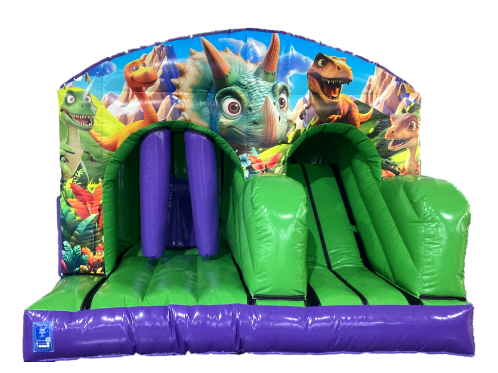 Salto e Scivolo Mini Ostacolo Dinosauro