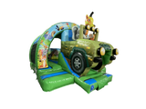 5x4.3m 3D Safari Gebogen Voorkant Glijbaan Combi
