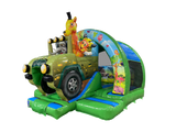 5x4.3m 3D Safari Gebogen Voorkant Glijbaan Combi