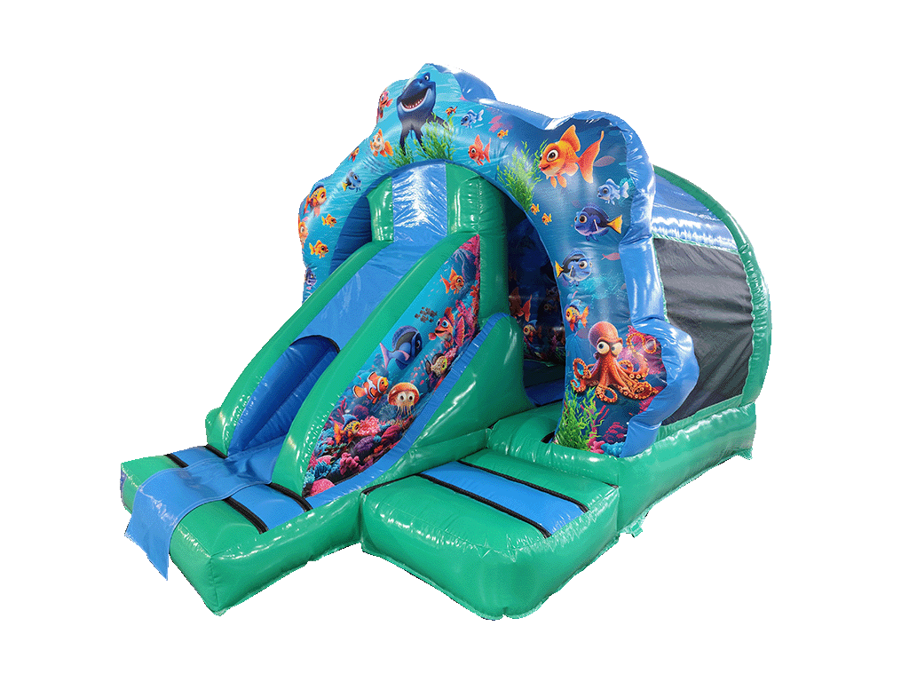 5x4m Oceaan Contour Voorkant Glijbaan Combi