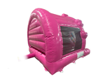 5 x 4 m Pinke Party-Contour-Front-Rutsche Kombi