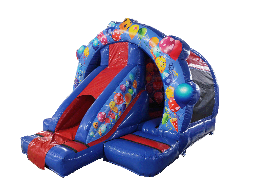 Combi avant toboggan contour rouge et bleu 5x4m