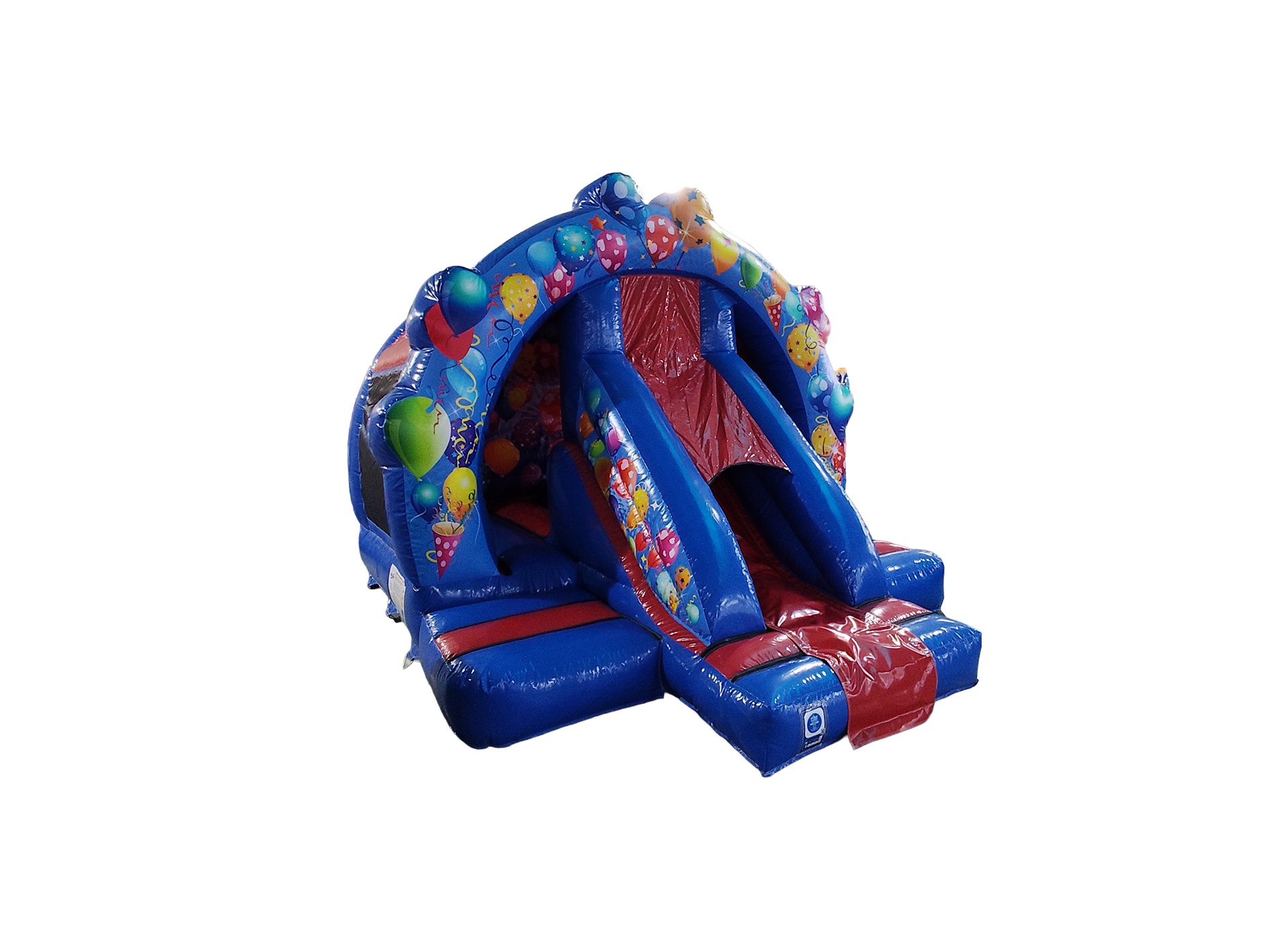 Combi avant toboggan contour rouge et bleu 5x4m