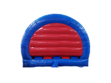 Combi avant toboggan contour rouge et bleu 5x4m