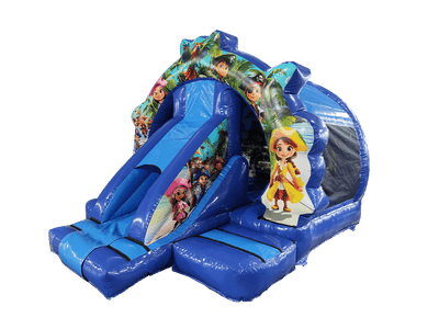 Combi avant toboggan contour pirate 5x4m