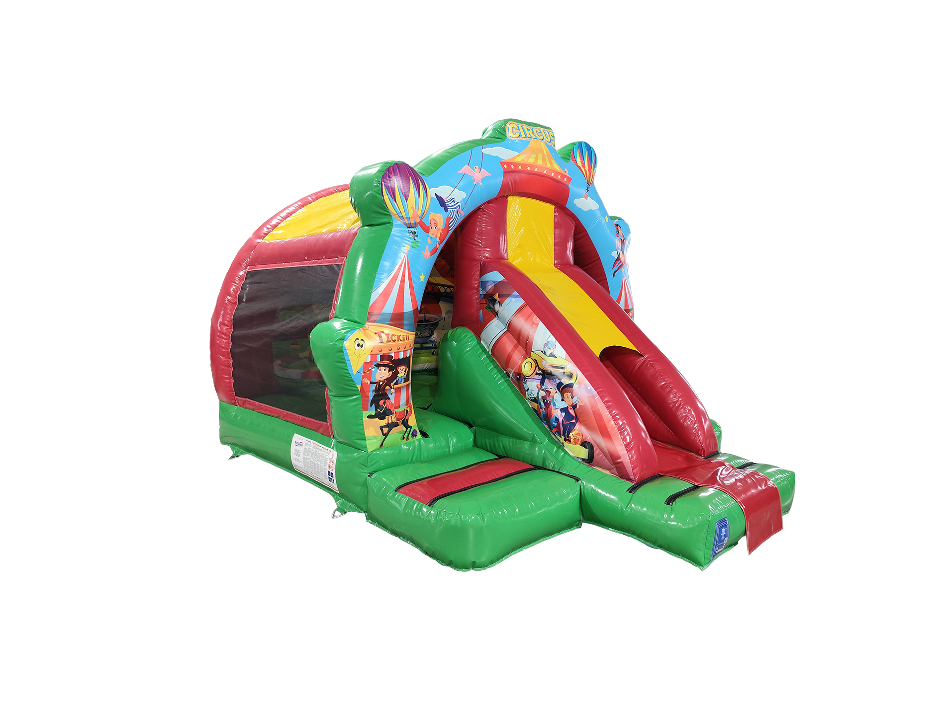 Combi avant toboggan contour cirque 5x4m
