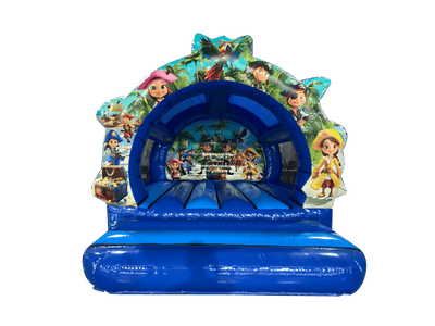Château gonflable pirate contourné 3,7x3,7m à vendre