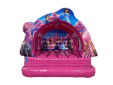 Château gonflable princesse courbé contourné 3,7x3,7m