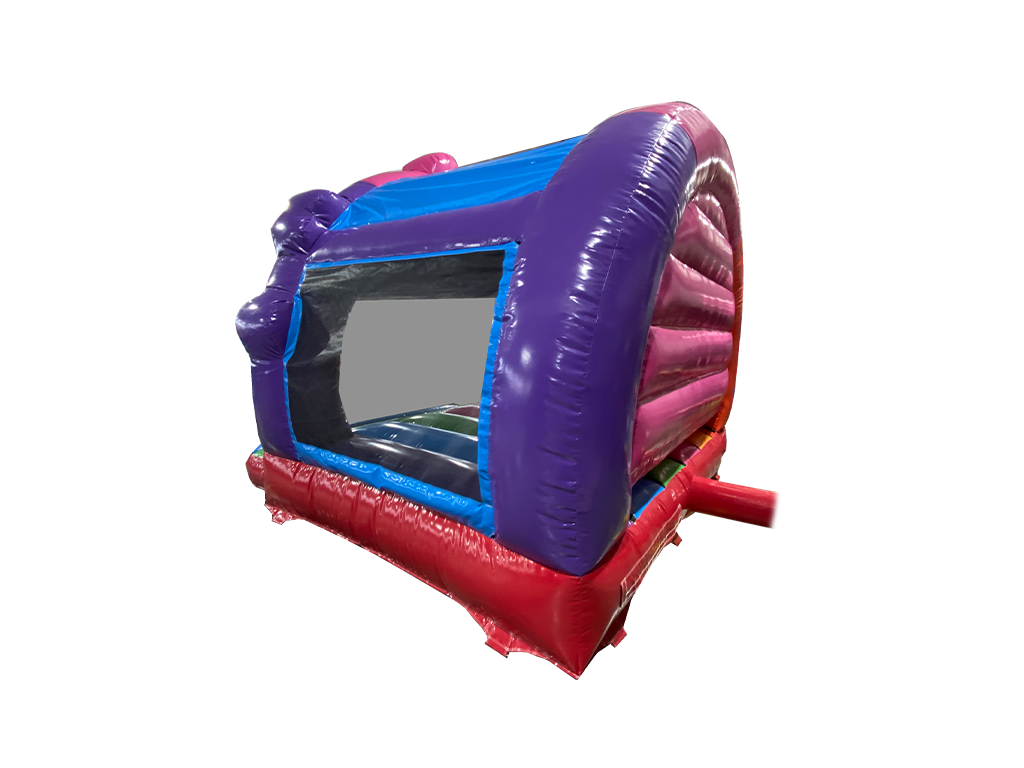 3.7x3.7m Multicoloured Party Contoured Bouncer