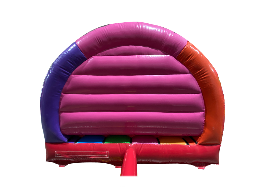 3.7x3.7m Multicoloured Party Contoured Bouncer