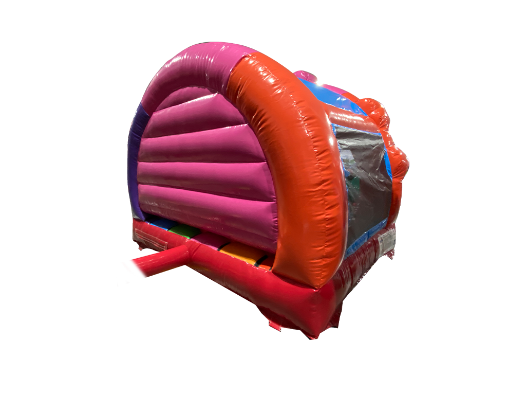 3.7x3.7m Multicoloured Party Contoured Bouncer