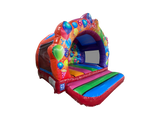 3.7x3.7m Multicoloured Party Contoured Bouncer