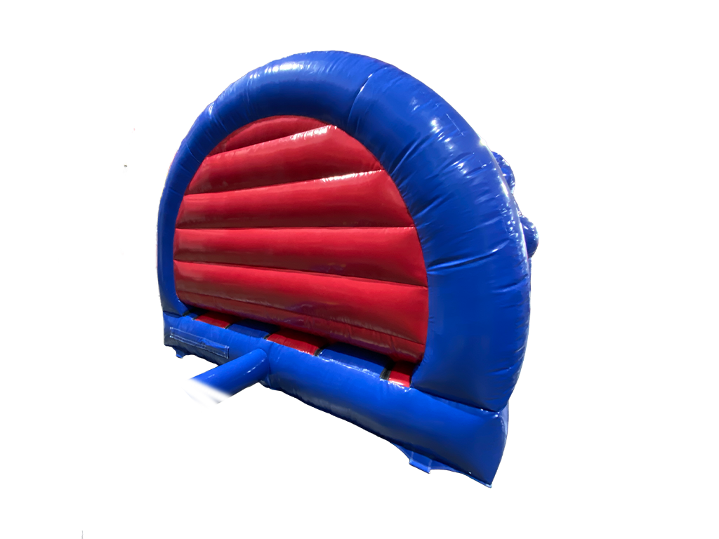 3.7x3.7m Rood & Blauw Feest Contour Springkussen
