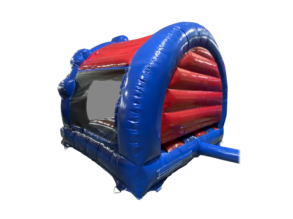 3.7x3.7m Rood & Blauw Feest Contour Springkussen
