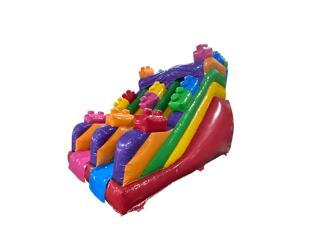 2.5m Platform 3D Bouwstenen Glijbaan
