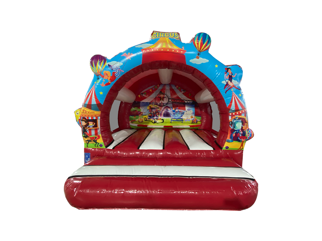 Gonfiabile Contornato Circo Bianco e Rosso 3.7x3.7m