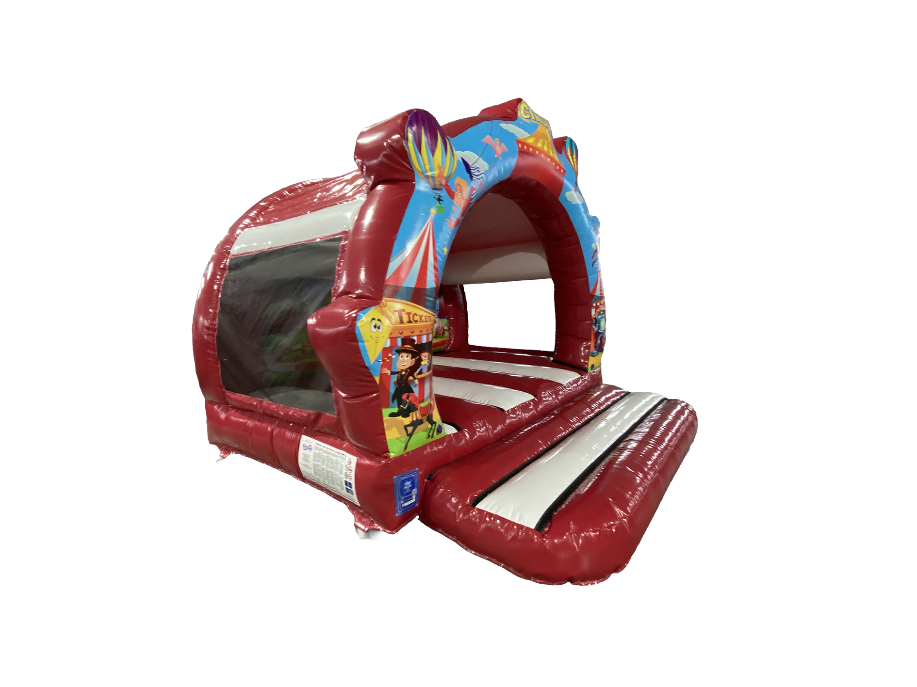 Gonfiabile Contornato Circo Bianco e Rosso 3.7x3.7m