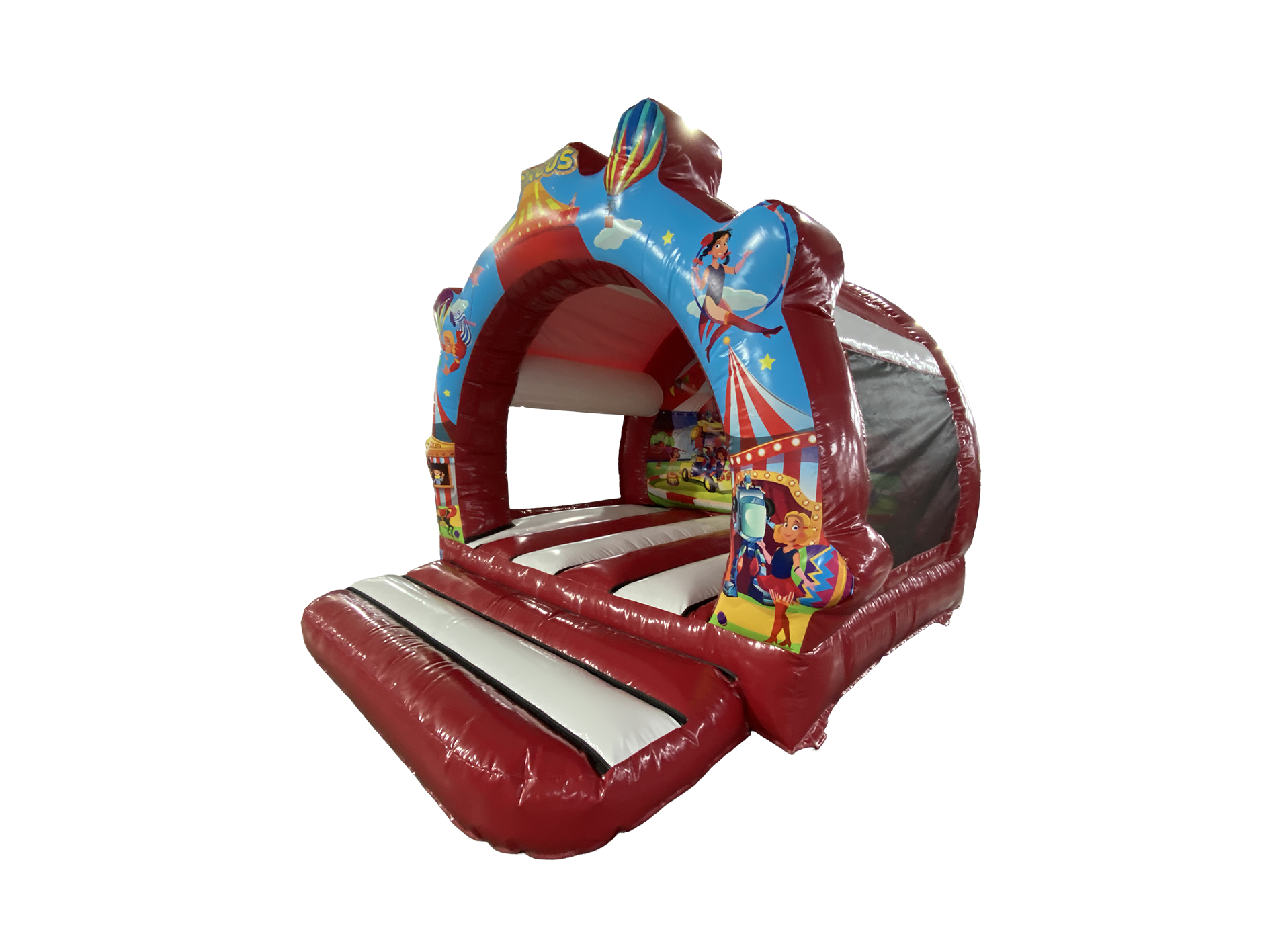 Gonfiabile Contornato Circo Bianco e Rosso 3.7x3.7m