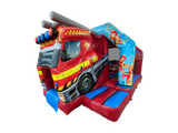 Combinado com Escorrega Frontal Médio Caminhão de Bombeiros 3D 5,5x4m