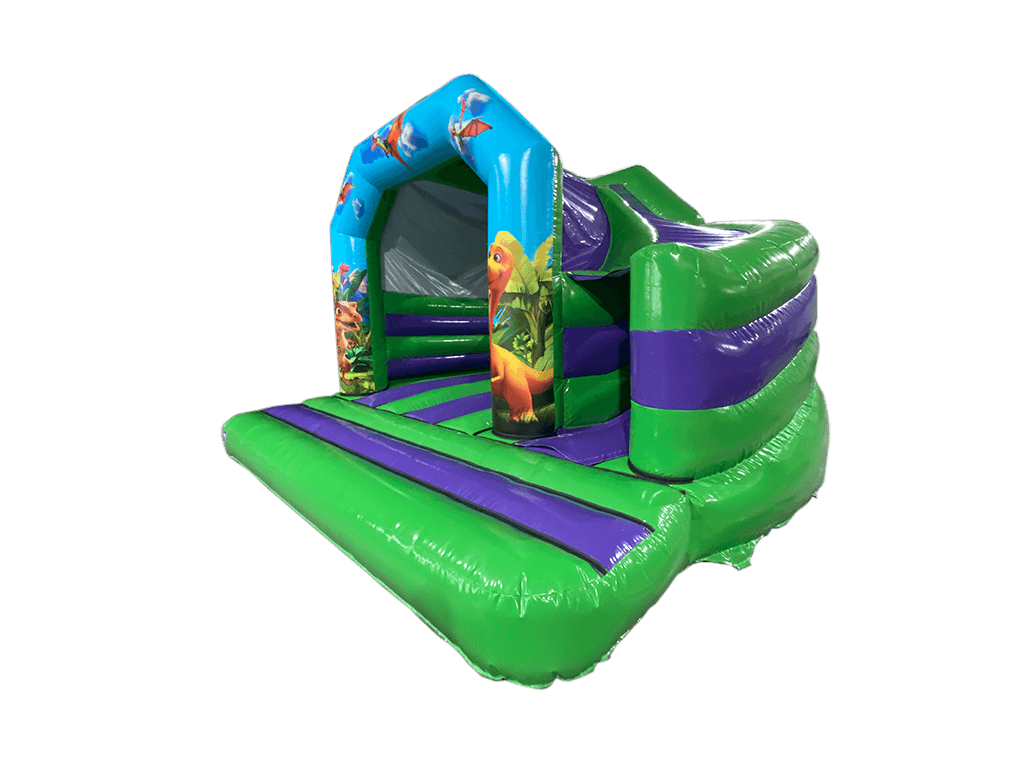 Dinosaur 180° Side Slide Bouncy Castle
