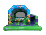 Dinosaur 180° Side Slide Bouncy Castle