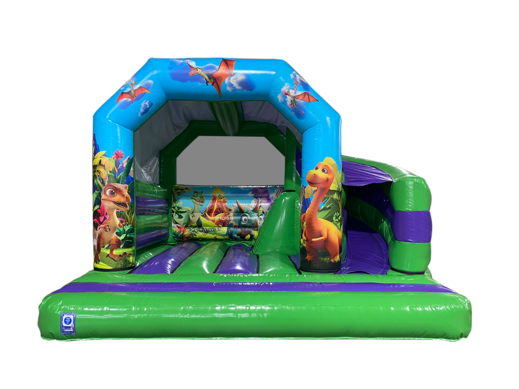 Dinosaur 180° Side Slide Bouncy Castle