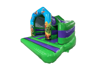 Dinosaur 180° Side Slide Bouncy Castle