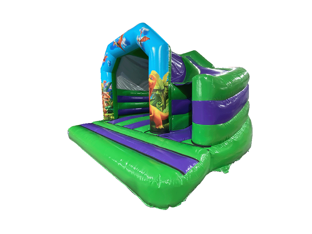 Dinosaur 180° Side Slide Bouncy Castle
