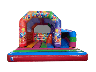 18x18ft Multicoloured Party 180° Side Slide Combi