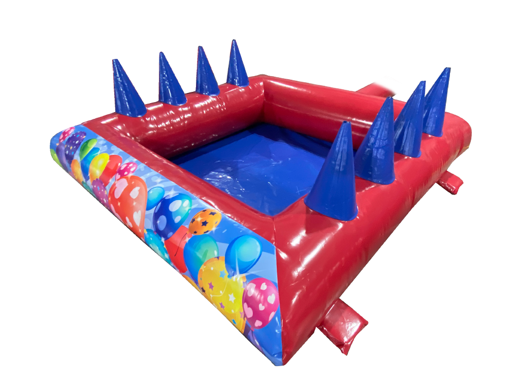 2.3m x 2.3m Blue & Red Party Ball Pond