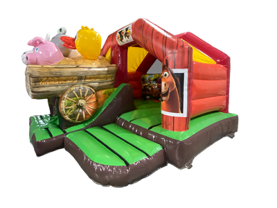 15x12ft 3D Farmyard Front Slide Combi