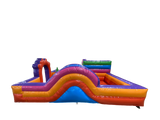 Mini aire de jeux contournée multicolore 4,5x4,5m pour fête
