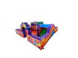 Mini aire de jeux contournée multicolore 4,5x4,5m pour fête